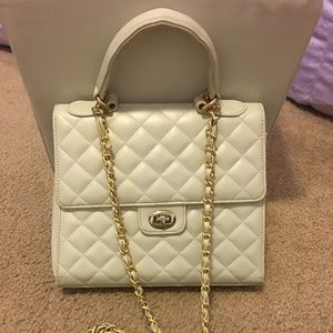 Quilted flap bag